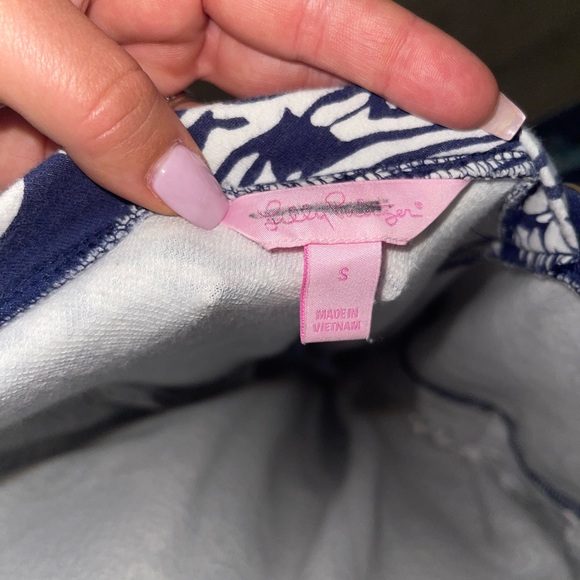 Navy and White Zebra Lilly Pulitzer Dress Size Small - Picture 3 of 5